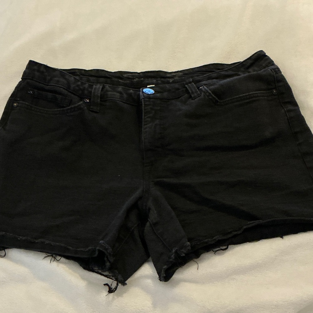 Black Women's Denim Cutoff Shorts